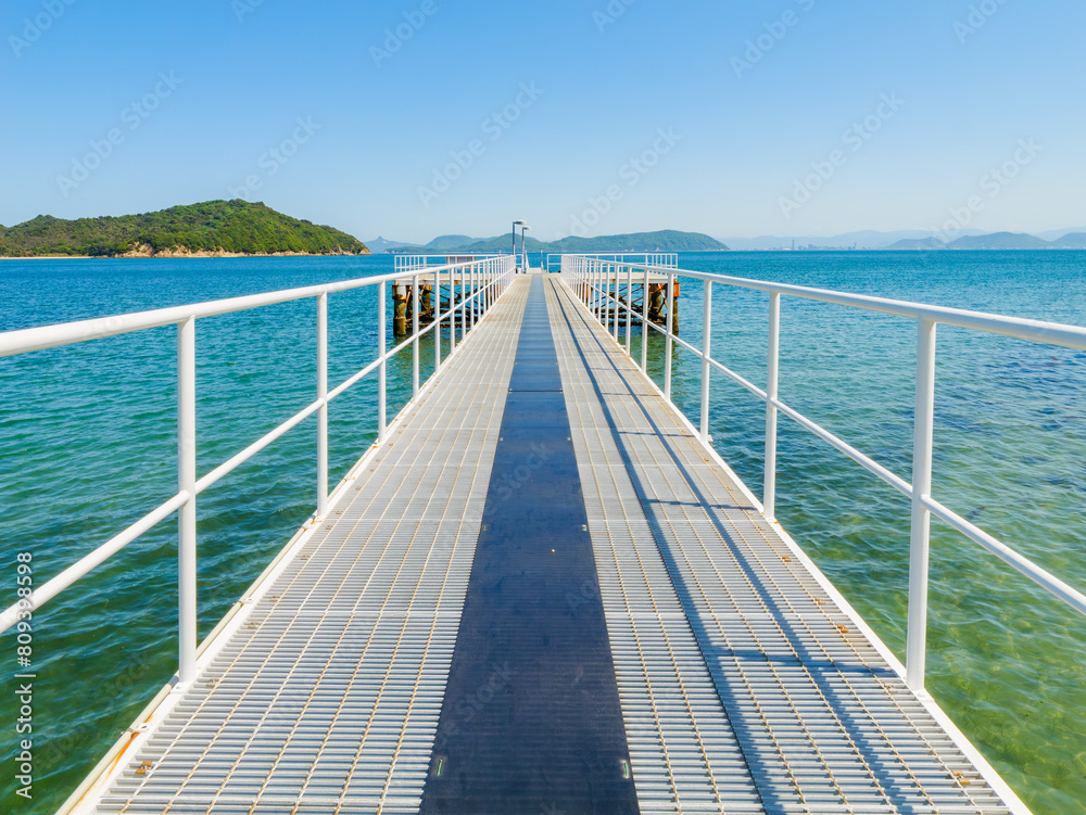 Obraz premium オカメノ鼻 香川県の直島 旅行 