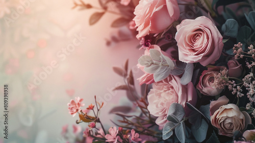 Beautiful background wallpaper of roses