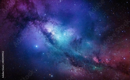 Galaxy background with space