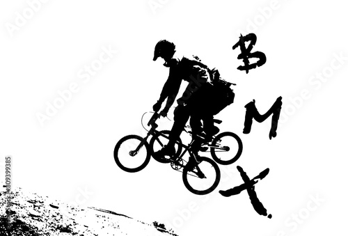 bmx racers in the air