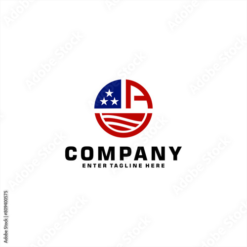 Free Download letter a emblem logo design, a logo design, symbol, icon, America - GFXLoad