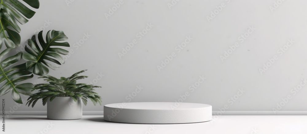 podium with white wall background podium with white wall background
