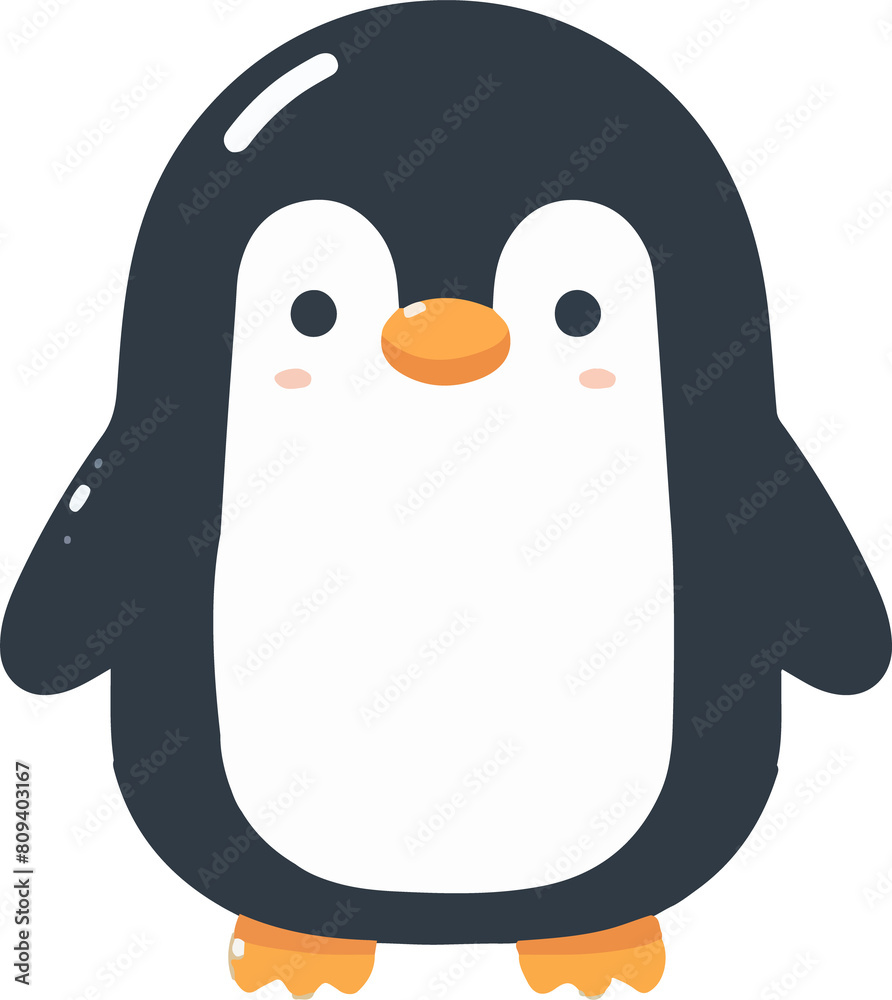 Obraz premium Penguin illustration created by artificial intelligence. 