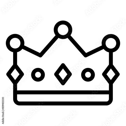 Crown king icon