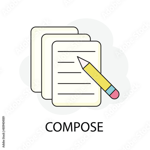 Compose - Music Note Icon for Musical Composition & Artistic Expression.