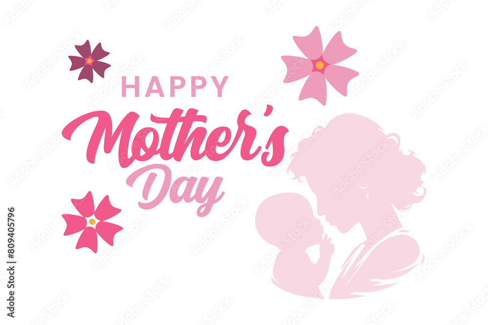 Happy Mother Days Text Typography background abstrac logo design icon element vector Happy Mother Days Text Typography background abstrac logo design icon element vector