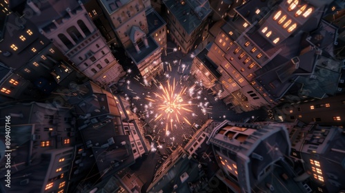 Fantasy Invisible City Celebration Aerial View