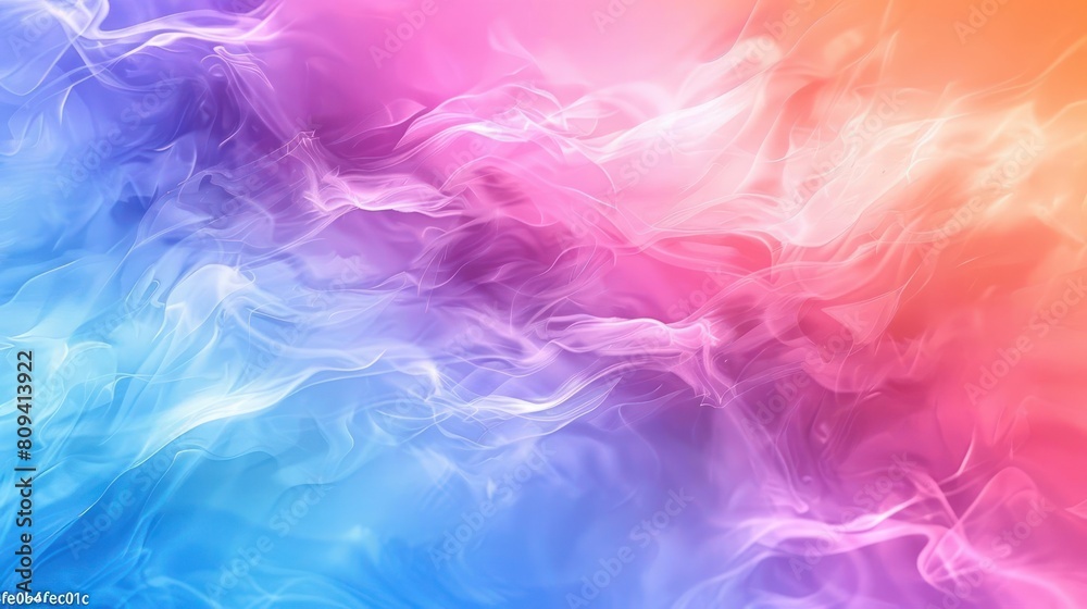 Colorful Abstract Background with Smooth Gradient and Wavy Lines, Perfect for Design Projects