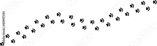 犬の足跡のアイコンのパターン	