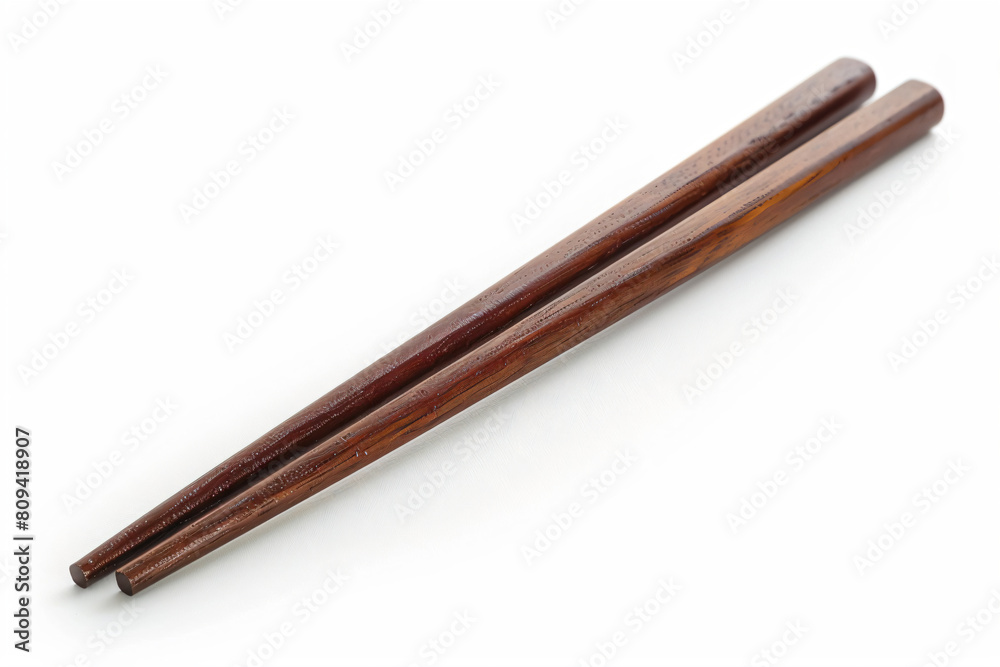 two chopsticks are sitting on a white surface two chopsticks are sitting on a white surface