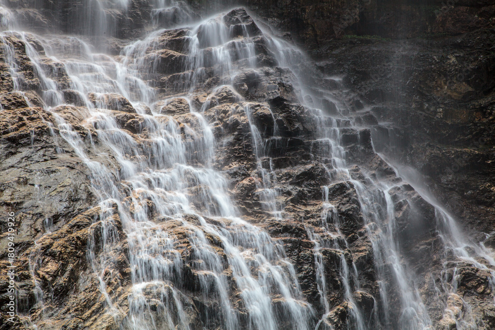 Sandiequan is a waterfall located in the eastern part of Lushan National Park, Jiangxi province, China. It originates from Dayue Mountain. Sandiequan is a waterfall located in the eastern part of Lushan National Park, Jiangxi province, China. It originates from Dayue Mountain.