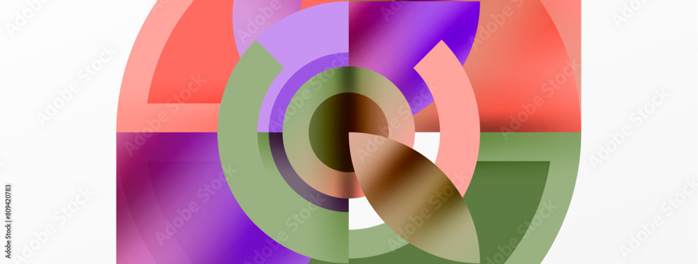 Circle geometric abstract vector background Circle geometric abstract vector background