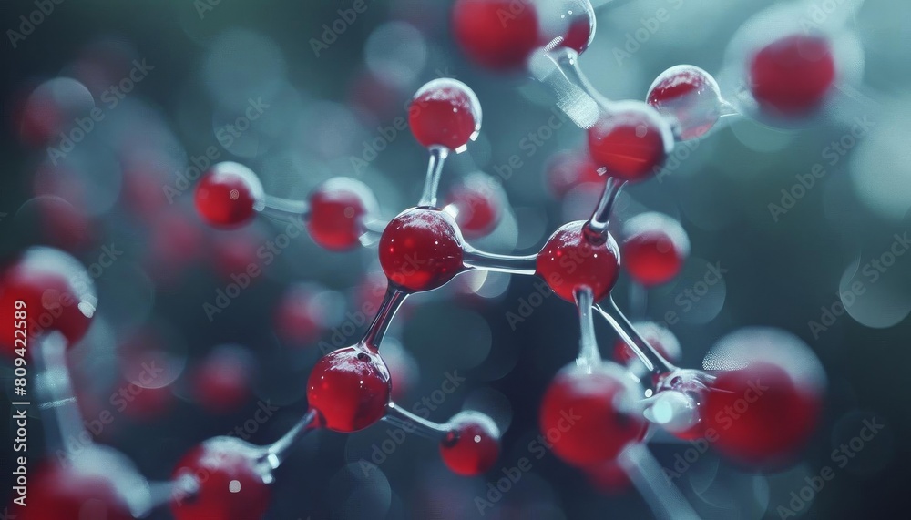 3D abstract molecules model, ideal for scientific presentations and educational content 3D abstract molecules model, ideal for scientific presentations and educational content