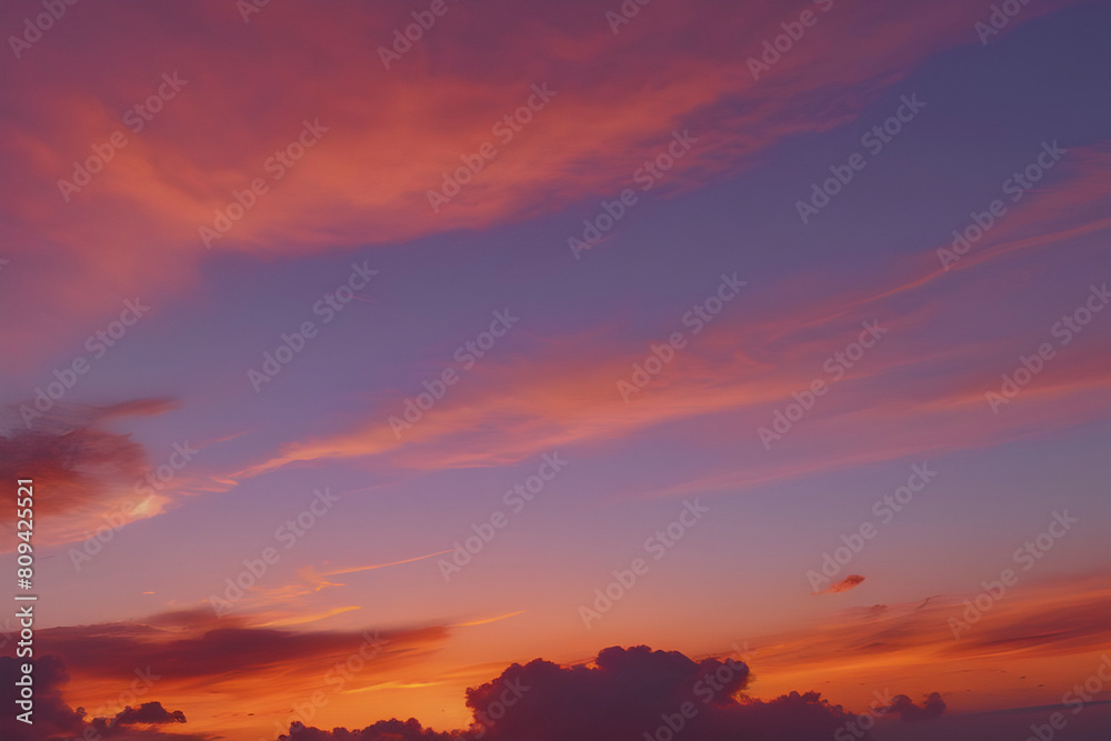 Fiery Sunset: A photorealistic sunset sky. Fiery Sunset: A photorealistic sunset sky.
