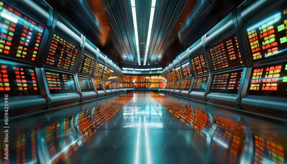 Immersive 3D stock market forecast model, suitable for futuristic investment planning or highstake financial decisions Immersive 3D stock market forecast model, suitable for futuristic investment planning or highstake financial decisions