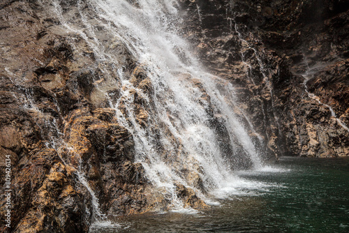 Sandiequan is a waterfall located in the eastern part of Lushan National Park, Jiangxi province, China. It originates from Dayue Mountain.