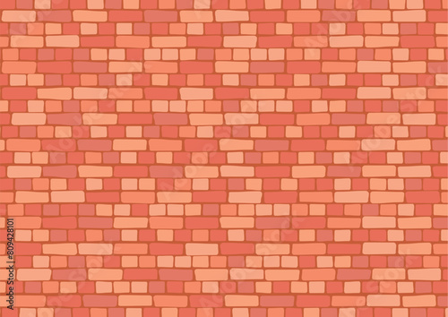 レンガ塀のベクターイラスト
