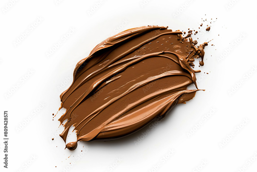 Fototapeta premium a chocolate covered cookie on a white surface