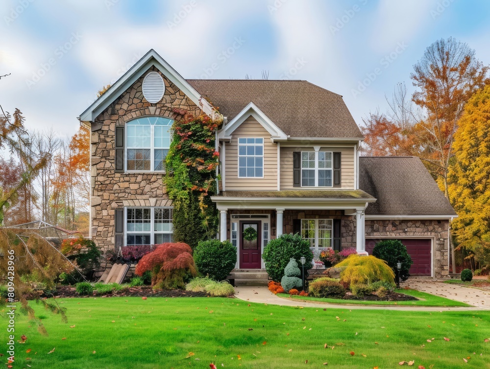 Obraz premium Single family home.