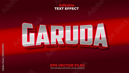 Merdeka Indonesia Garuda EPS Editable Text Effect and font can be changed