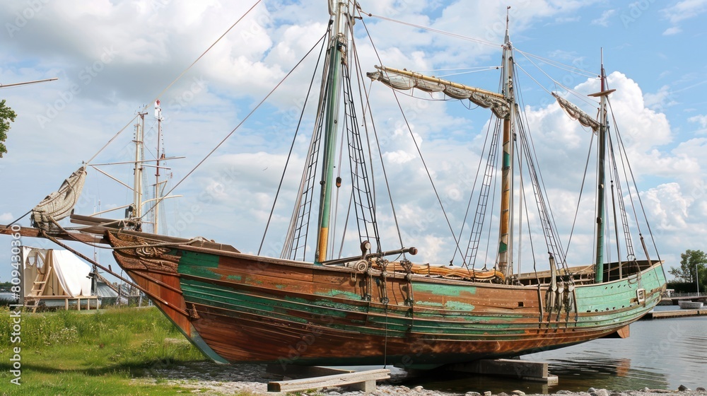 Historical Replica Ship Used for Educational Tours
