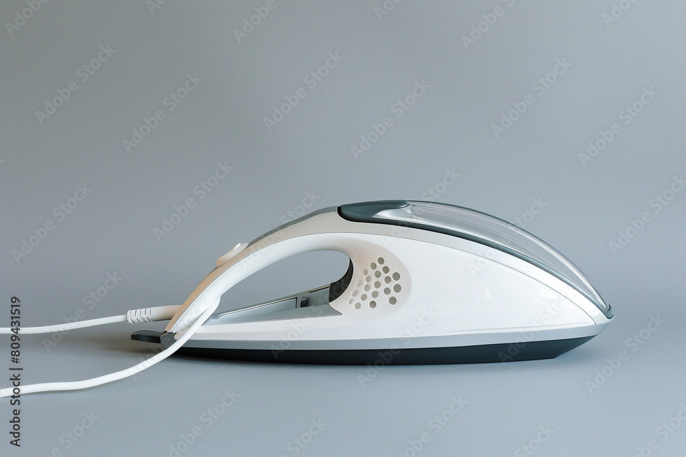 A corded iron with a long swivel cord, providing flexibility and ease of movement while ironing. A corded iron with a long swivel cord, providing flexibility and ease of movement while ironing.