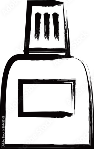 筆書きビジネス単品アイコン　接着剤