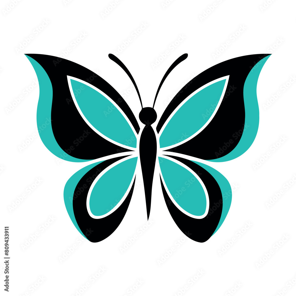 Beautiful butterfly isolated on white background Vector illustration Beautiful butterfly isolated on white background Vector illustration
