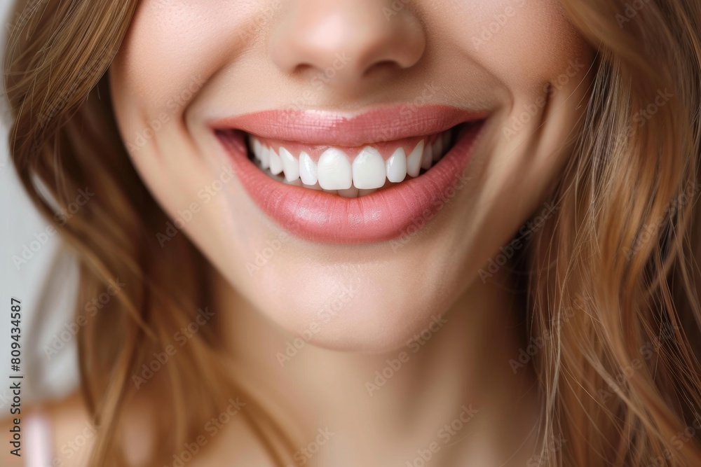 Happy woman with plump and fuller lips post-Botox treatment, radiating confidence and self-assurance. Happy woman with plump and fuller lips post-Botox treatment, radiating confidence and self-assurance.