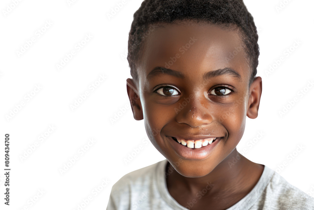 A handsome African American boy with a charming smile, captured in a realistic photo on a white background. A handsome African American boy with a charming smile, captured in a realistic photo on a white background.