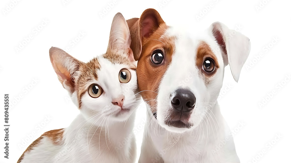 dog and cat that looking at the camera together High quality photo dog and cat that looking at the camera together High quality photo