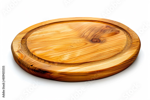 a wooden cutting board with a wooden handle