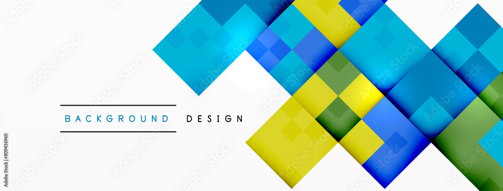 a blue , yellow and green background with squares on it High quality a blue , yellow and green background with squares on it High quality