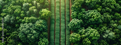 AI analyzing agricultural data to optimize crop yields, styled as clean and functional