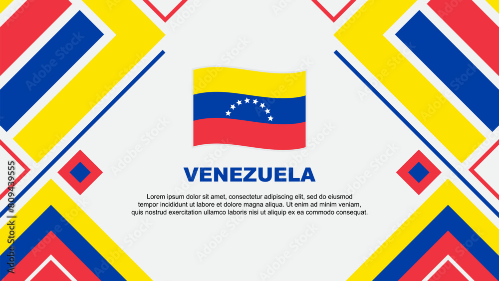 Venezuela Flag Abstract Background Design Template. Venezuela Independence Day Banner Wallpaper Vector Illustration. Venezuela Flag Venezuela Flag Abstract Background Design Template. Venezuela Independence Day Banner Wallpaper Vector Illustration. Venezuela Flag