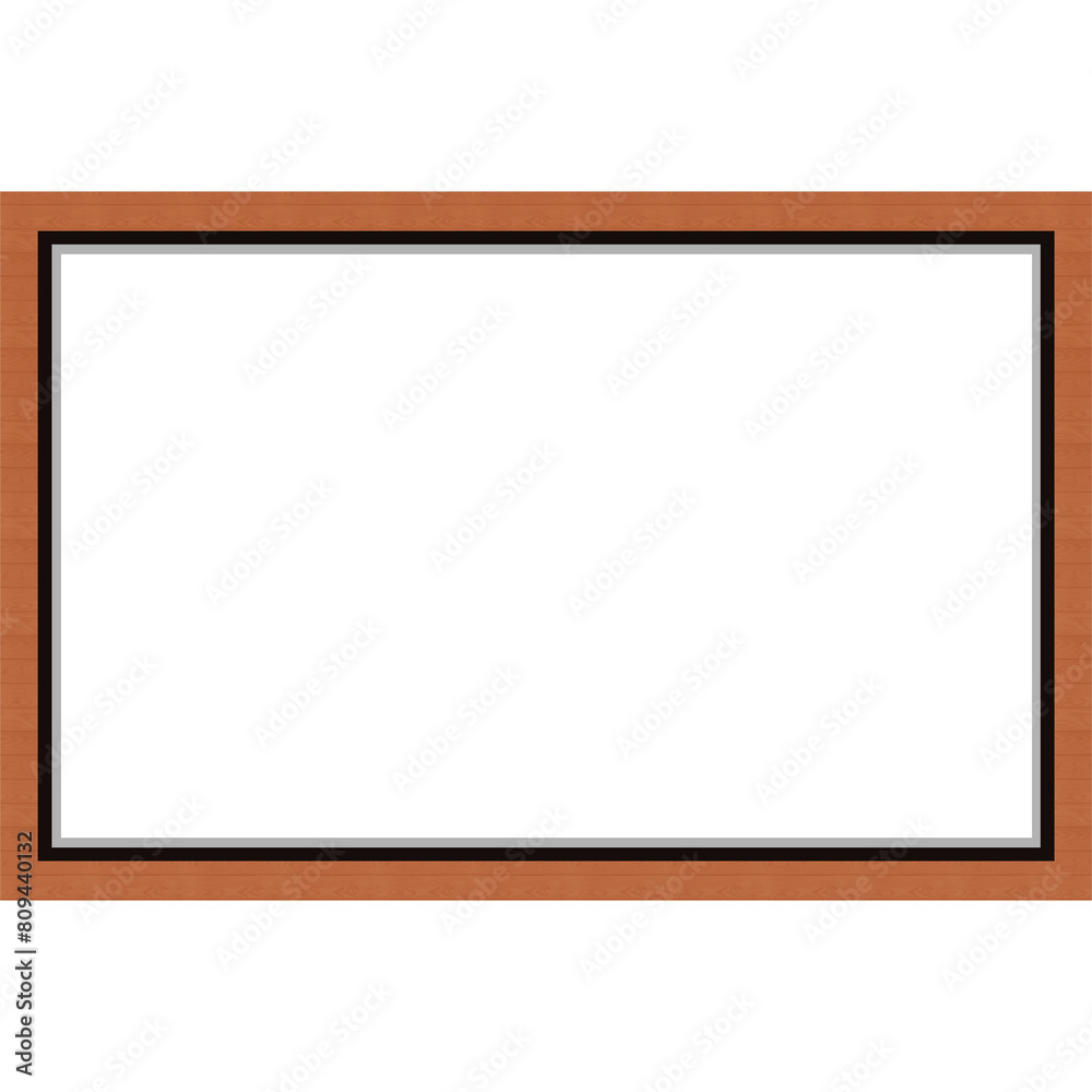 Wooden border frame, square empty, Blank photo frame, square frames Wooden border frame, square empty, Blank photo frame, square frames