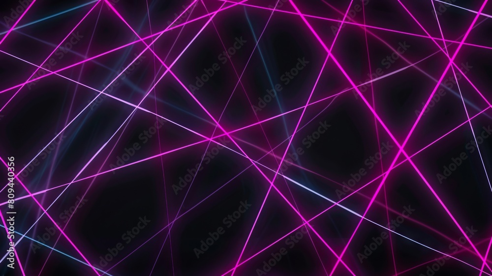 A black background with pink lines. A black background with pink lines.