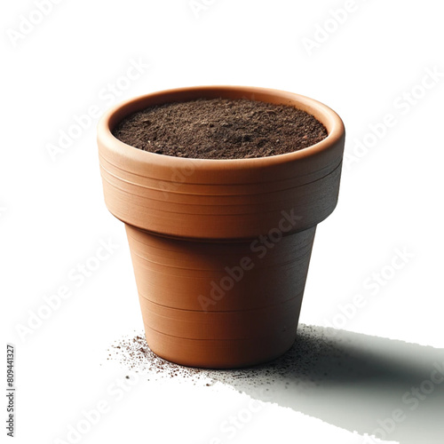 pot with a soil