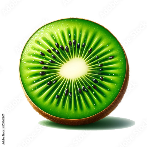 kiwi fruit isolated on white