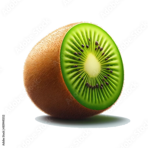 kiwi fruit isolated on white background