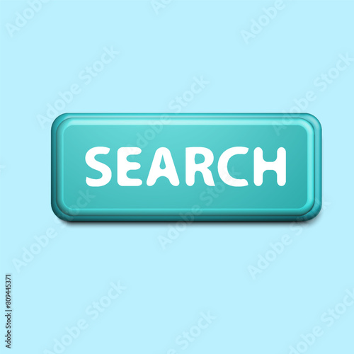 Search icon 3D Illustration vector