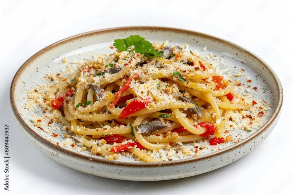 Sensational Anchovy Bucatini Pasta with Hand-Torn Bread Crumbs and Sweet Onion