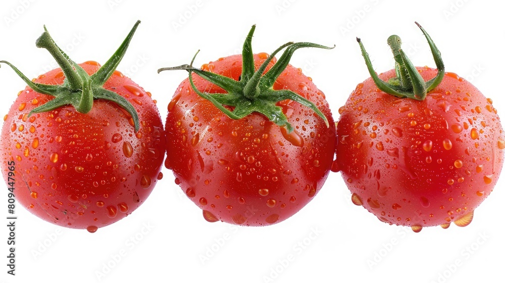 Ripe red tomatoes isolated on a white background close up tomato studio image with a clipping path Ripe red tomatoes isolated on a white background close up tomato studio image with a clipping path