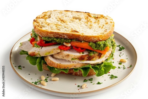 Sublime Turkey Sandwich with Red-Pepper Pesto and Provolone Meltdown