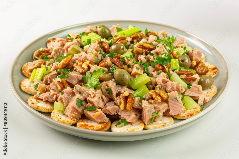 Albacore Tuna Salad with Lemon Herb Vinaigrette and Walnuts Albacore Tuna Salad with Lemon Herb Vinaigrette and Walnuts