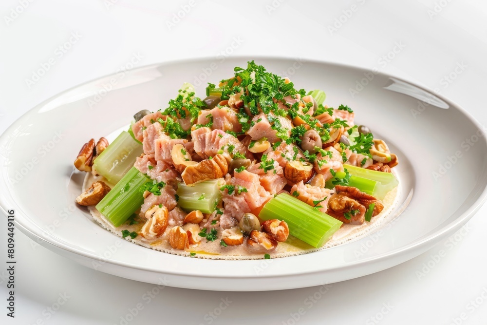 Delicious Albacore Tuna Salad with Toasted Walnuts and Capers
