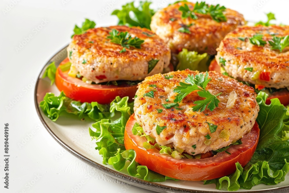 Succulent Albacore Tuna Burger with Sweet Relish and Crispy Exterior Succulent Albacore Tuna Burger with Sweet Relish and Crispy Exterior