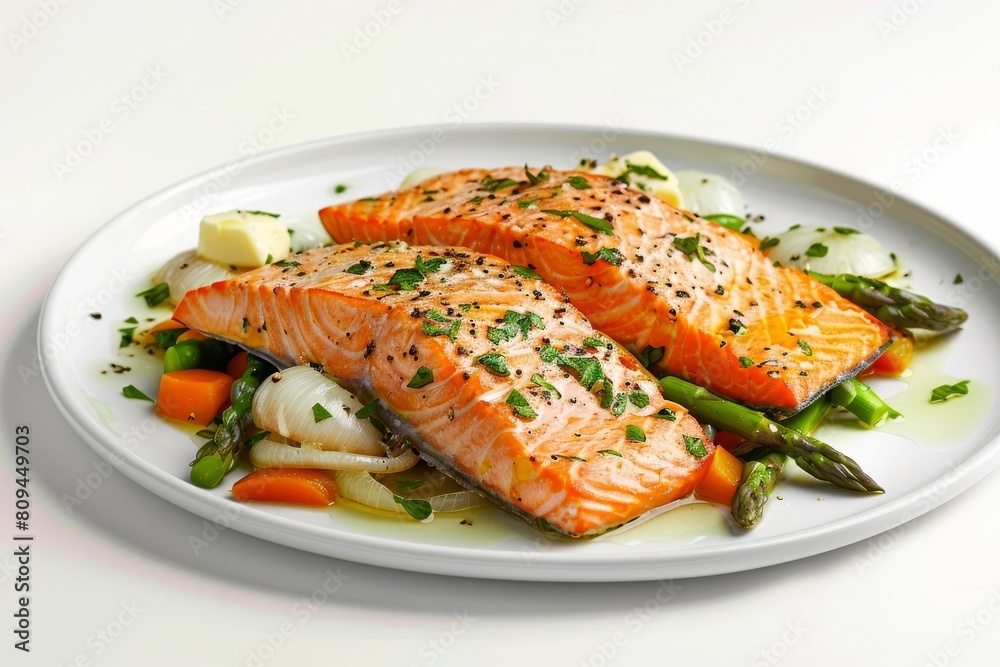 Savory Alaska Sockeye Salmon with Fresh Herbs and Garlic Savory Alaska Sockeye Salmon with Fresh Herbs and Garlic