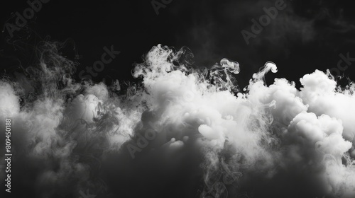 Smoke on a black background
