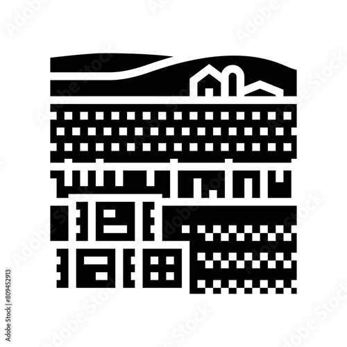 haystack farm farmer glyph icon vector. haystack farm farmer sign. isolated symbol illustration